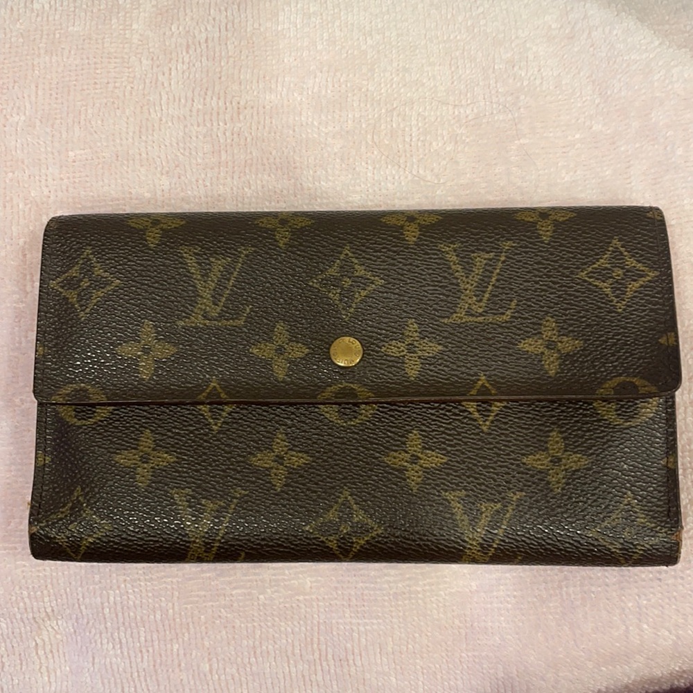 Louis Vuitton leather wallet